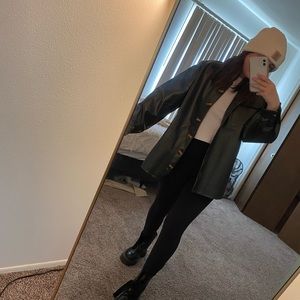 NWT pretty little thing leather top